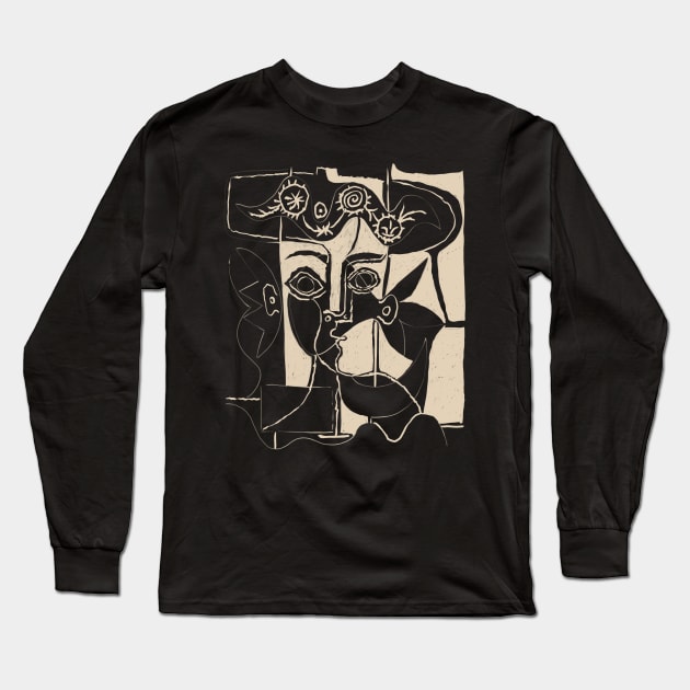 Picasso Woman's head #8 Long Sleeve T-Shirt by shamila